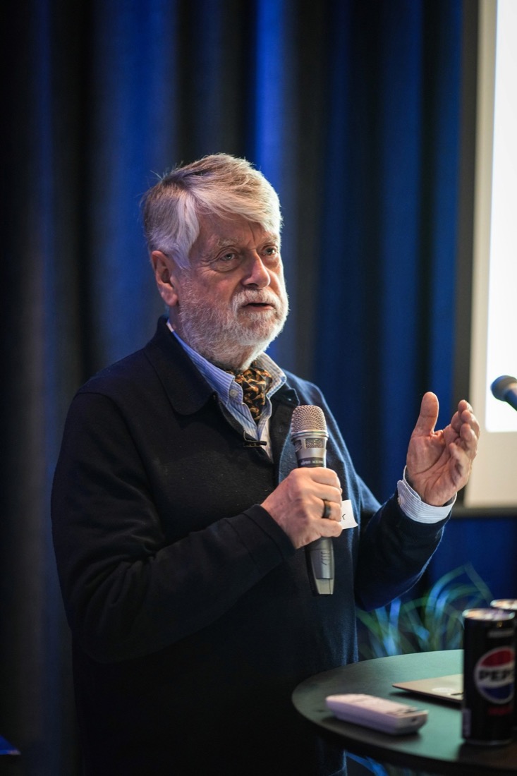 A partner speaking at an IceBAN event
